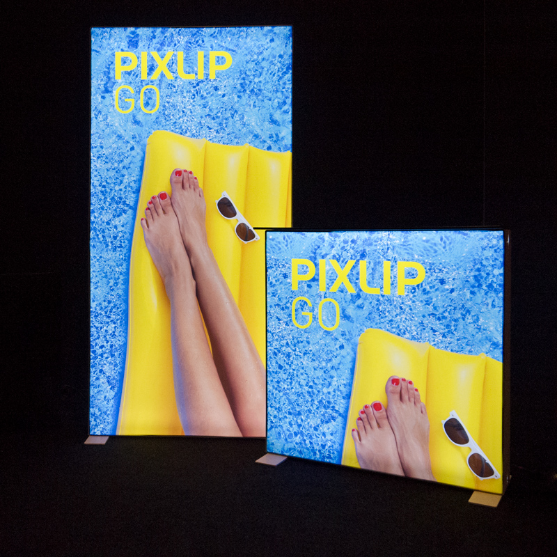 PIXLIP GO  Mobiles & Beleuchtetes Präsentationssystem Aus Kunststoff